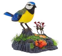 Perroquet électronique Parlant et Répétitif, Jouet D'oiseau Chantant Interactif avec Activation du Capteur de Mouvement, Prononciation D'imitation Amusante pour Enfants, M (Jaune)