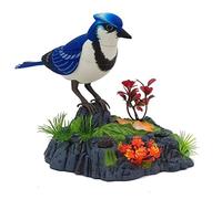 Perroquet électronique Parlant et Répétitif, Jouet D'oiseau Chantant Interactif avec Activation du Capteur de Mouvement, Prononciation D'imitation Amusante pour Enfants, M (Bleu)