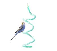 Perroquet en corde - Jouet à mâcher coloré pour petits perroquets moyens - Jouet à mâcher réutilisable et coloré - Échelle en coton
