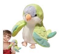 Perroquet en peluche - Marionnettes à main | Marionnette à main perroquet en peluche pour conter des contes et théâtre de marionnettes, jeu imaginatif, créativité in