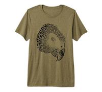 Perroquet Gris Africain (Psittacus Erithacus) Grey Life T-Shirt Haut de Gamme