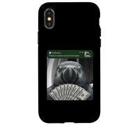 Perroquet Gris Africain « There is Motion At Your Front Door » Mignon Coque pour iPhone X/XS
