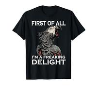 Perroquet Gris d'Afrique Humour Perroquet effronté Sarcasme T-Shirt