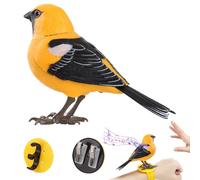 Perroquet interactif pour jeunes : animal de table réaliste, dispositif d'imitation vocale avec capacité de réponse audio, figurine d'activité éducative pour le temps de jeu | Pi