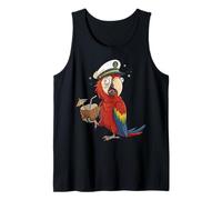 Perroquet Ivre Drôle Capitaine Croisière Vacances Débardeur