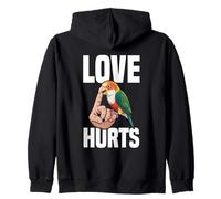 Perroquet Lover Birdkeeper Bird Owner Caique à Ventre Blanc Sweat à Capuche