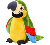 Perroquet parlant électrique Oiseau jouet en peluche répétez ce que vous dites, cadeaux pour enfants bébé enfant