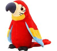 Perroquet parlant électrique Oiseau jouet en peluche répétez ce que vous dites, cadeaux pour enfants bébé enfant