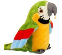 Perroquet parlant, jouet perroquet qui répète ce que vous dites, peluche parlante, enregistrement électronique, oiseau animé qui secoue les ailes, jouet parlant pour enfants, cadeau pour garçons