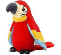 Perroquet parlant mignon de 9 pieds qui repete ce que vous dites, jouet en peluche interactif electronique, animal en peluche, perroquet enregistrant des ailes, jouets d'oiseaux amusants pour enfants
