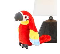 Perroquet Parlant - Peluche Enregistreuse | Perroquet Éducatif Dansant pour Apprentissage Verbal Jeu Sensoriel Anniversaire Voyage Garderie Extérieure