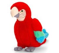 Perroquet - Peluche Eco responsable KeelECO rouge G