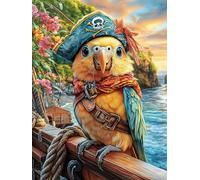 Perroquet Pirate dans Une forêt Magique Puzzle 300 Pièces pour Adultes Jeu De Réflexion Educa Qualité Supérieure Famille Divertissement Créatif Cadeau De Fête 300 PCS
