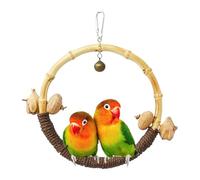 Perroquet pour cage, Support à perroquets - Balançoire Hamac de cage de cochenille,Pont de balançoire pour jouets de perroquets, Balançoires pour perruches, Jouet perroquet en bois, Perroquet