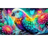 Perroquet Puzzle 1000 pièces Educa Jeu D'Intelligence Décoration Intérieure Jeu éducatif Challenge Toy pour Adultes & Enfants des 14 Ans 75x50cm/1000pcs