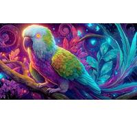 Perroquet Puzzle 1000 pièces Educa Jeu D'Intelligence Décoration Intérieure Jeu éducatif Challenge Toy pour Adultes & Enfants des 14 Ans 75x50cm/1000pcs