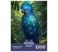 Perroquet Puzzle 1000 Pièces Jungle Puzzles Jeu De Patience Et De Réflexion Décoration Murale De La Maison en Carton 100% Recyclé pour Les Amateurs De Puzzles 52x38cm/1000pcs