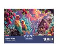 Perroquet Puzzle pour Adultes : Faune Sauvage Puzzle Défi 1000 Pièces, Jeux ÉduChatifs, Cadeau Pratique Et Décoration De Maison 38x26cm/1000pcs