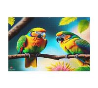 Perroquet Puzzles Adulte 1000 Pieces Cadeau Famille Puzzle Classique 3D EnfFourmisJouet en Bois Cadeau Unique （75×50cm）