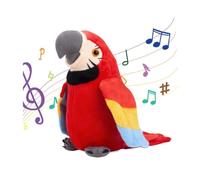 Perroquet Qui Parle - Peluche Electrique - Enregistrement et Interaction - Rouge
