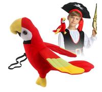 Perroquet Sur L'épaule En Peluche, Perroquet En Peluche Mignon Accessoire D'épaule, Accessoires Perroquet Pirate, Animal En Peluche De Perroquet Doux, Poupée Perroquet Pirate,Pirate Costume Accessoire