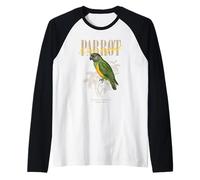 Perroquet Vintage du Sénégal Observation des Oiseaux Nature Amour Oiseaux Manche Raglan