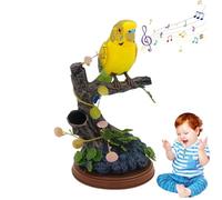 Perroquets de contrôle à commande électrique, électriques pour oiseaux de stimulation électronique | Sparrow Bird Répète ce que vous dites, jouet électrique d'induction de perroquet pour jardin