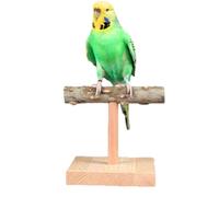 Perroquets en bois naturel - Perroquets en bois en forme de T avec cadre de table | Plate-forme pour perroquets plate-forme pour petits, frissons, perroquets, baisse