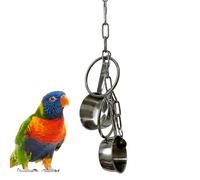Perrot Bell - Petits Ornements d'oiseaux Suspendus, Accessoire de Mastication de Compagnie | Parkeet Swing Playset, Sweet Sound Cage, Friends Featred Friends engageants Activité pour la