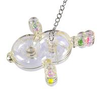 Perruche Jouet Spinner, Jouet Gris Africain, Jouet pour Oiseaux, Jouet pour Perruche, Jouets Transparents pour Perroquet, hochet pour Perroquet, Jouets d'alimentation pour perruches