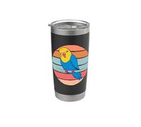 Perruche mignonne Amant de perruche Amoureux de perruches Gobelet isotherme en acier inoxydable double paroi