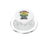 Perruche Mignonne rétro I Can't Imagine Life Without Coffee PopSockets PopGrip pour MagSafe