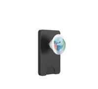 Perruche moustachée à crête Rouge Aquarelle Perroquet Portrait PopSockets PopWallet pour MagSafe