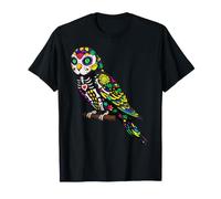 Perruche Perroquet Mexicain Sugar Skull Calavera Mexico Party T-Shirt