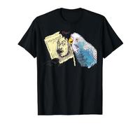 Perruche pour Les Amoureux des Oiseaux - Amusant - À mâcher - Écrit à la Main T-Shirt Graphique avec Valeur, Homme, Noir, M