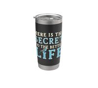 Perruche rétro Secret To Better Life Gobelet isotherme en acier inoxydable double paroi