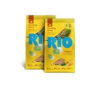 Perruches ondulées | Mélange de graines | 2 x 500 g | Algues & Calcium | RIO | Aliment complet | Pour l’alimentation quotidienne | Avec millet | Pack Double