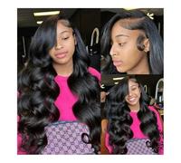 Perruque, 13x6 HD Lace Front perruques vague de corps 13x6 dentelle transparente perruques de cheveux humains sans colle for les femmes noires haute densité(20 inch)