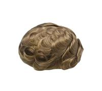 Perruque #18 Toupet for homme, système capillaire Remy respirant, prothèse intégrale en dentelle, 8 x 10 pouces