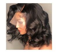 Perruque 8-18 Pouces Pré-Épilée Hd Lace Front 13X6 Cheveux Humains Vague Naturelle Perruques De Cheveux Humains Brésiliens Noeuds Blanchis Perruque De Cheveux Remy Pour Femmes Perruques Grises Pour F