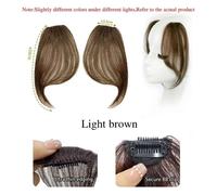 Perruque À Frange Invisible Naturelle Sans Couture Pour Femme,Cheveux Humains Des Deux Côtés,2 Pièces - Type A62-Light Brown