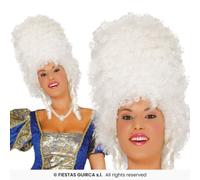Perruque Adulte Marie Antoinette Baroque Blanche Abeille, Fiestas Guirca
