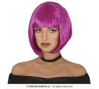 Perruque Adulte Short Bob Multicolore Avec Frange Fiestas Guirca FG44