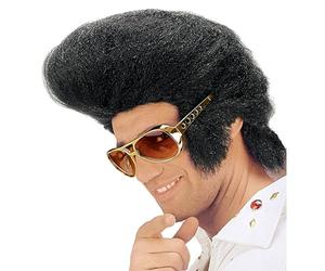 Perruque Adulte - The King Géante | Perruque volumineuse cheveux synthétiques avec pattes - accessoire déguisement années 50, soirées à thème