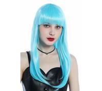 Perruque Adulte WIG ME UP Disco Techno Karneval Halloween Bleu Clair Lisse
