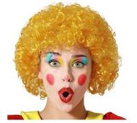 Perruque Afro Clown Jaune Jaune