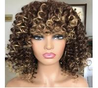 Perruque Afro Courte Bouclée - MXZZAND - Femme - Couleur Naturelle - Confort Doux - Design Mode