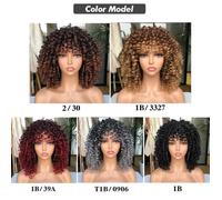 Perruque Afro Courte Bouclée - SALUTUYA - Femme - Couleur Naturelle - Confortable - Haute Température