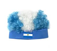 Perruque Afro De Carnaval - Perruque De Fête Colorée, Perruques Afro Bouclées De Football, 54cm Costumes Amusants Couvre-chefs Pour Événements Sportifs Fêtes De Carnaval De Noël, Festivals Unisexes Ac