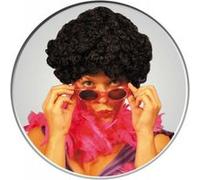 Perruque afro disco noire courte frisee adulte taille unique - accessoire deguisement G